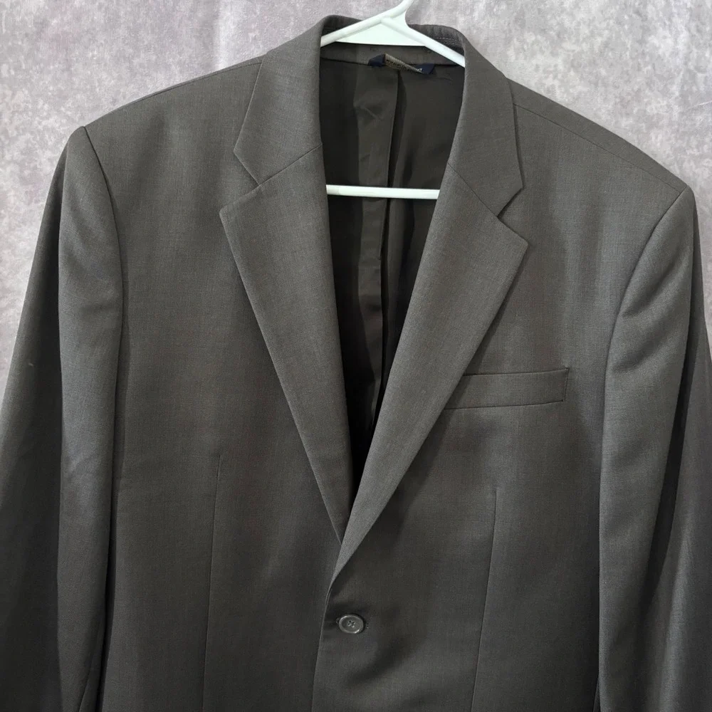 Banana Republic Grey Egyptian Wool Professional Classic Blazer Mens 40R
